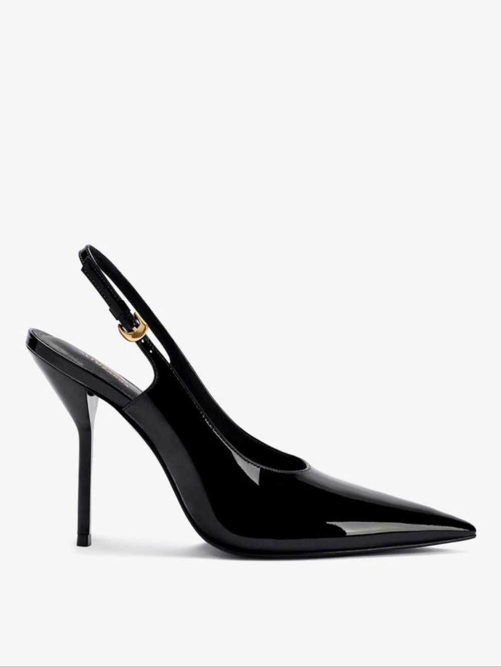 Larroudé x Altuzarra Pump In Black Patent Leather Size 8.5